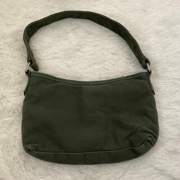 Old Navy Green Vintage Y2K Fabric Mini Shoulder Bag - Picture 3 of 9